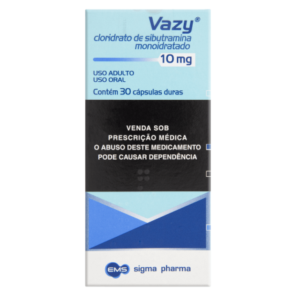 Cloridrato de Sibutramina 10 mg Vazy 30 comprimidos