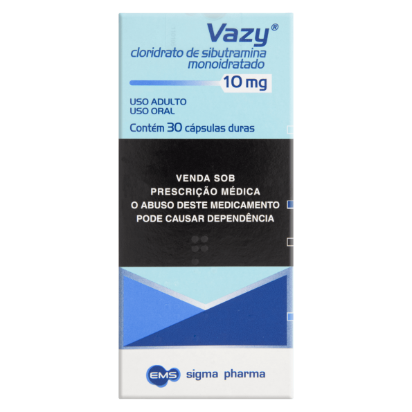 Cloridrato de Sibutramina 10 mg Vazy 30 comprimidos