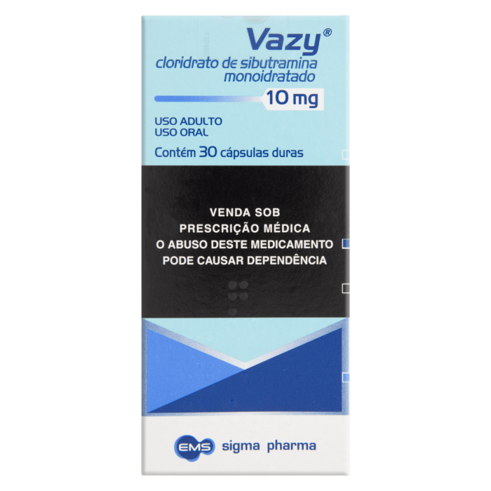 Cloridrato de Sibutramina 10 mg Vazy 30 comprimidos