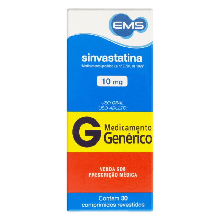 SINVASTATINA 10MG 30 COMPRIMIDOS