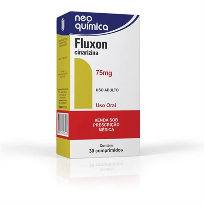 Fluxon Cinarizina 75mg 30 comprimidos